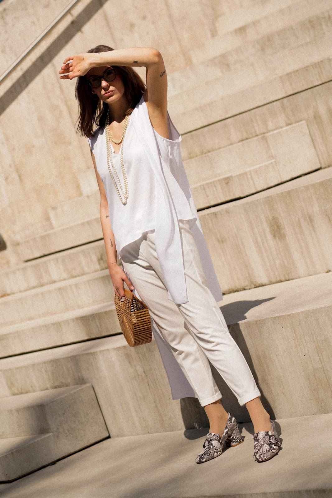 ALL WHITE SUMMER OUTFIT